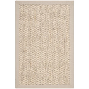 Natural Fiber Marble Doormat 2 ft. x 3 ft. Border Area Rug