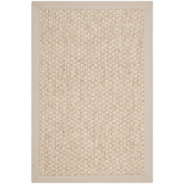 SAFAVIEH Natural Fiber Marble Doormat 2 ft. x 3 ft. Border Area Rug