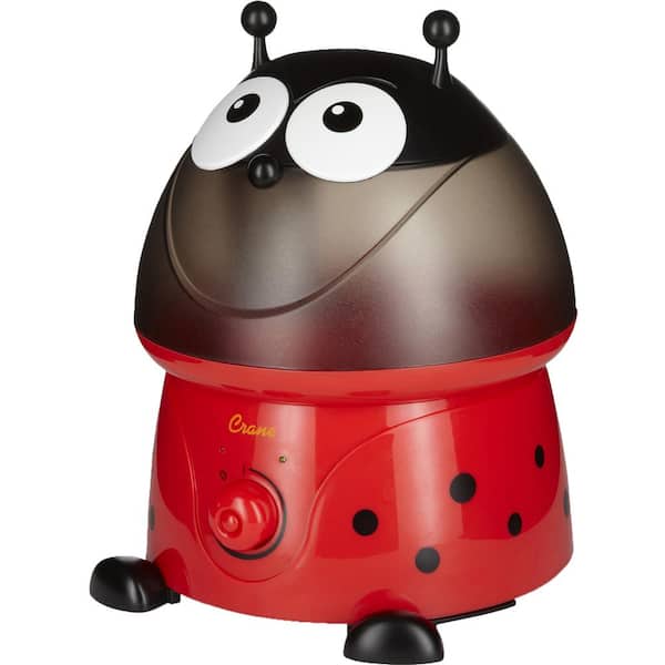 Crane 1 Gal. Adorable Ultrasonic Cool Mist Humidifier for Medium to Large Rooms up to 500 sq. ft. - Lady Bug