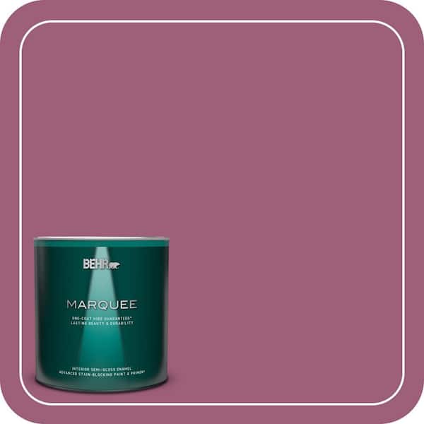 BEHR MARQUEE 1 qt. Home Decorators Collection #HDC-WR15-2 Passion Plum Semi-Gloss Enamel Interior Paint & Primer