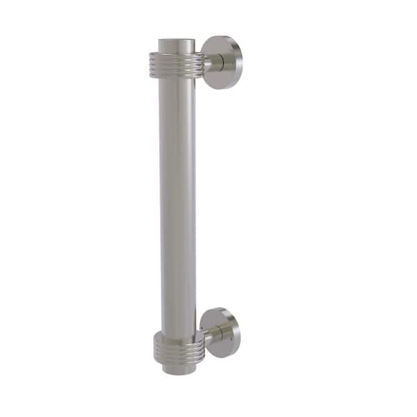Allied Brass 8 in. Center-to-Center Door Pull with Groovy Aents in Satin Nickel