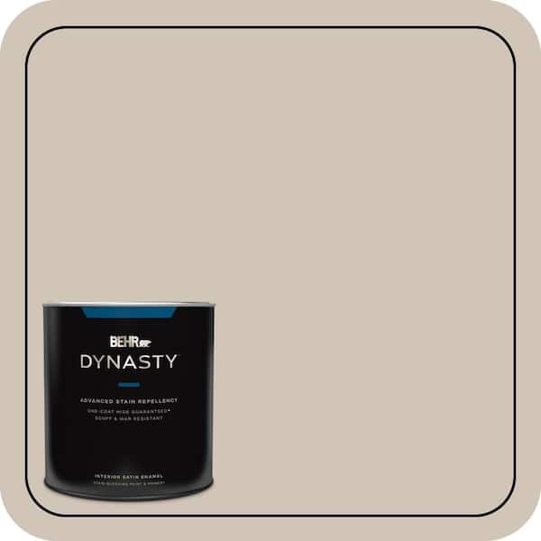 BEHR DYNASTY 1 qt. #PWN-70 Indulgent Mocha Satin Enamel Interior Stain-Blocking Paint and Primer