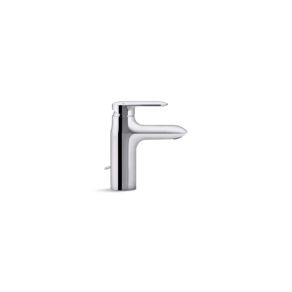 Sleek Polished Chrome Single-Handle Bathroom Sink Faucet