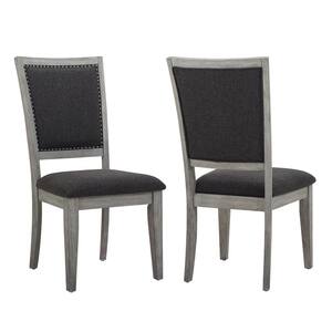 Whitford 18 in. Distressed Gray Side Chair (Set of 2)