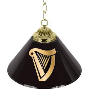 Guinness 1-Light Black Billiard Light