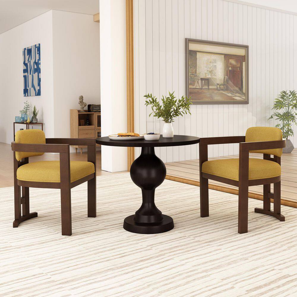 Yellow Finish Wood Outdoor Dining Chair (Set of 2) price history on PriceWatchPro