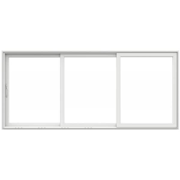 JELD-WEN V4500 Multi-Slide 177 in. x 80 in. Left-Hand Low-E White Vinyl 3-Panel Prehung Patio Door