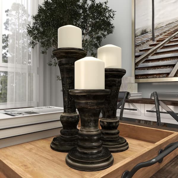 Handmade Traditional Antique White Eco-Friendly Mango Wood Set Of Five