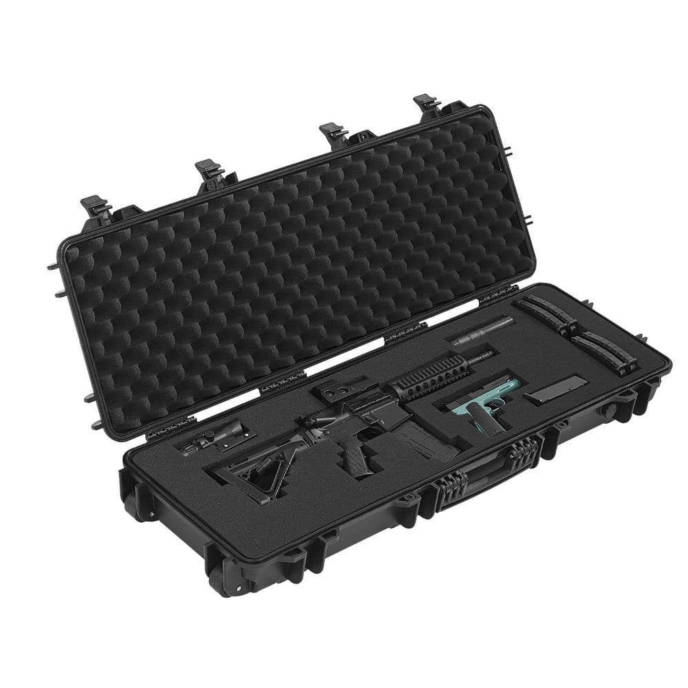 Hard Rifle Case, Black, Lockable Rifle Case with Pre-cut Foams, 40 in. Gun Storage with Wheels, IP67 Waterproof price history on PriceWatchPro