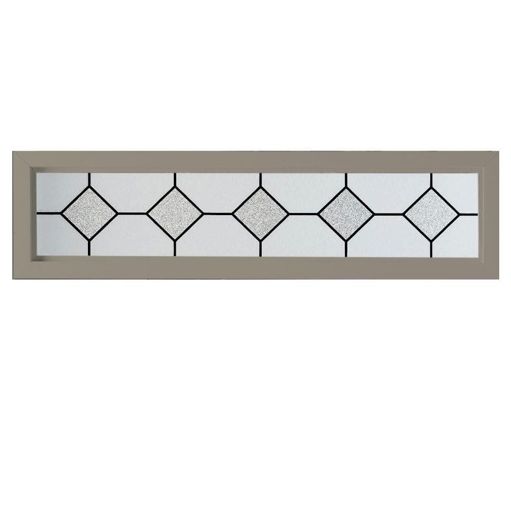 47.5 in. x 11.5 in Mission Decorative Glass Picture Vinyl Window - Driftwood price history on PriceWatchPro