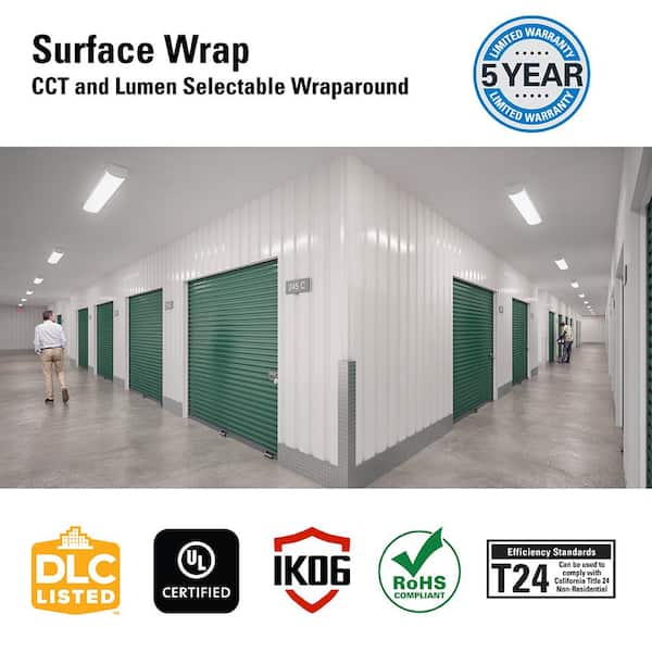 Metalux 4 ft. Selectable CCT and Lumen 5.5 in. Commercial Metalux 4 ft. Selectable CCT and Lumen 5.5 in. Commercial
