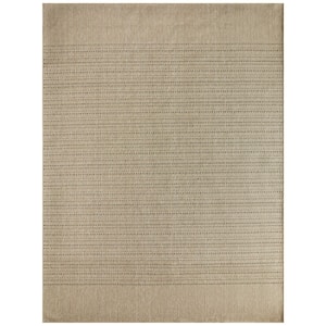 Tulum Taupe 8 ft. x 10 ft. All-Over Design Contemporary Area Rug