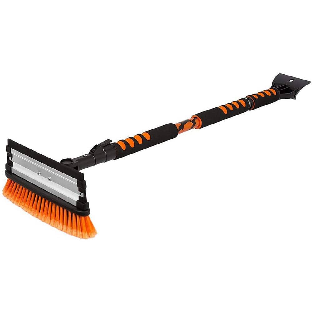 Snow Moover 58 in. Extendable Snow Brush with Squeegee and Ice Scraper for Car or Truck