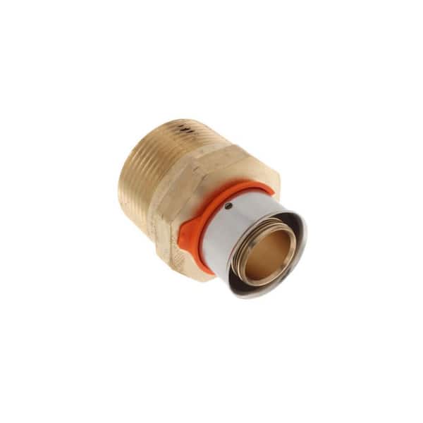 Viega PureFlow 1 in. Press x 1-1/4 in. MPT Zero Lead Bronze