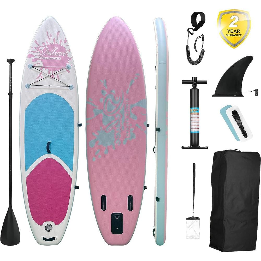 Summer New 124 in. Inflatable Stand Up Paddle Board for Adults and Youth, w