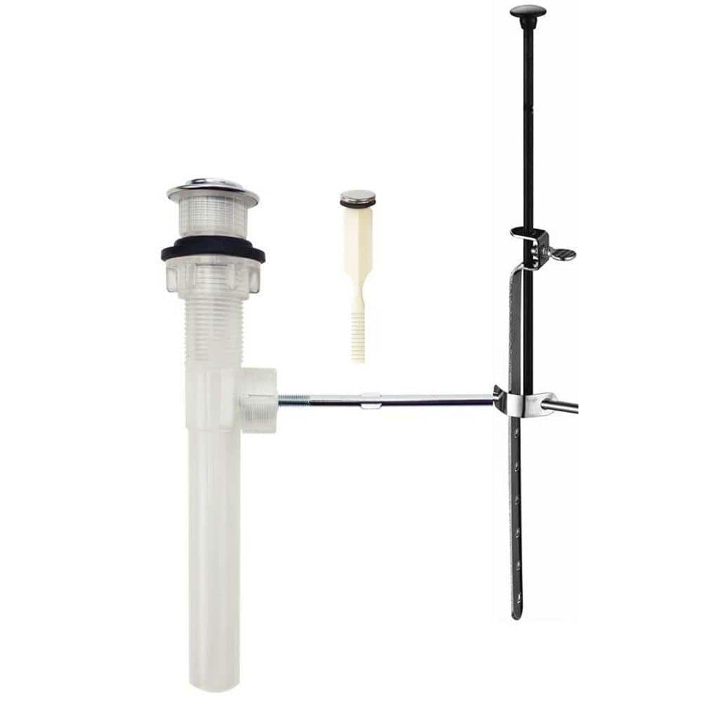 Chrome Pop-Up Drain Kit with Magnetic Stopper