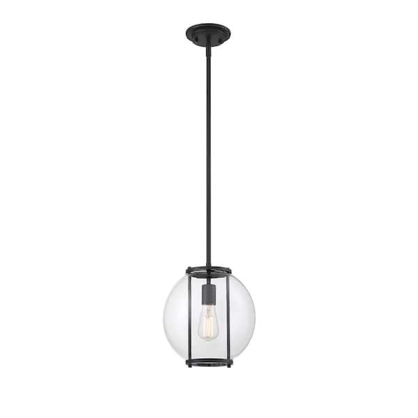 Savoy House 1-Light Outdoor Hanging Lantern in Matte Black