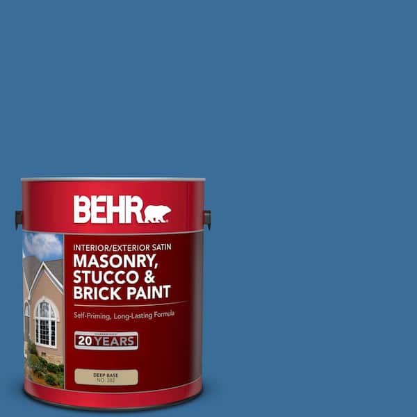 BEHR 1 gal. #M520-6 National Anthem Satin Interior/Exterior Masonry, Stucco and Brick Paint