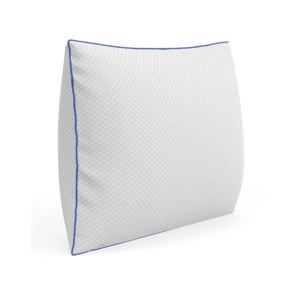 Oversized White Gel-Infused Shredded Memory Foam Pillow Set