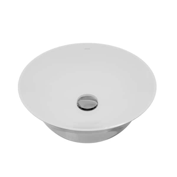 VC-427-WH Valera 17 in. Vitreous China Vessel Bathroom Sink in White