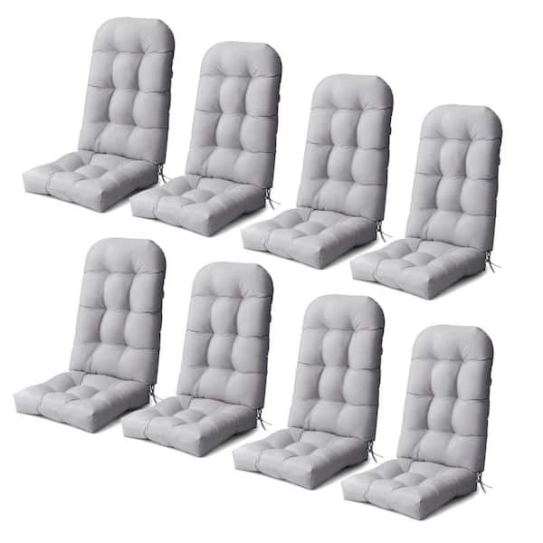 Unbranded 50 in. x 20 in. Deep Seat Outdoor Adirondack Chair Cushion in Light Gray(8-Set)