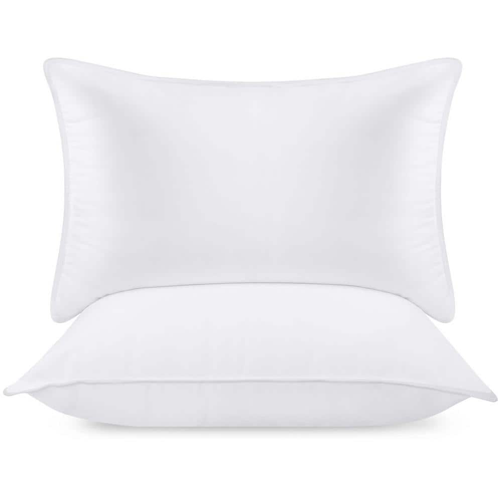 Bedding Bed Cooling Pillows for Sleeping (White), Standard Size, Set of 2