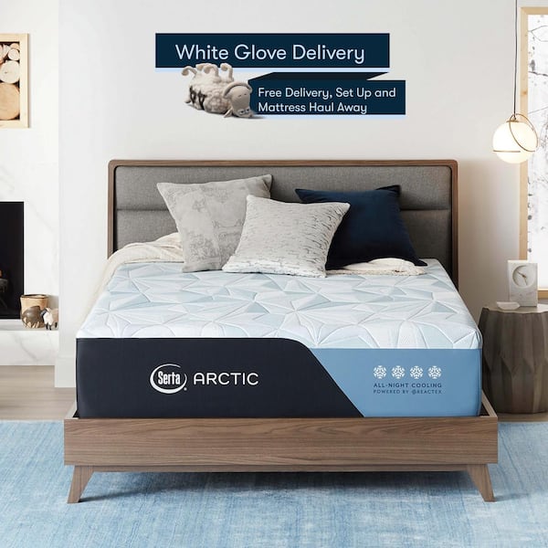 Serta Arctic Queen Plush 13.5 in. Mattress 5004300881050 The Home Depot