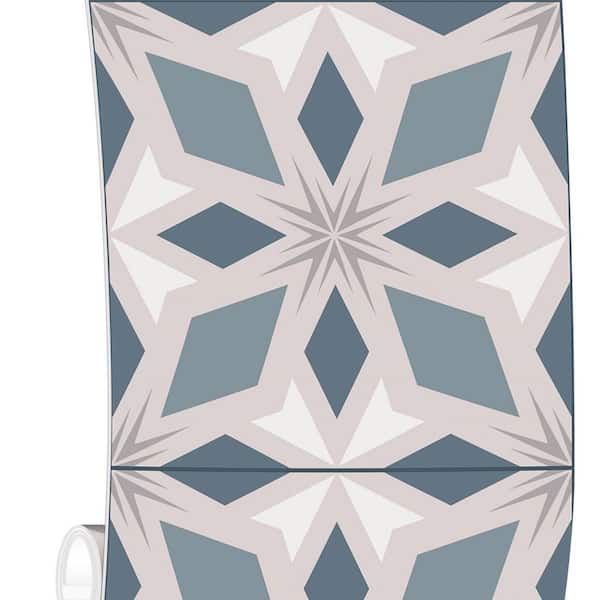 24 in. x 120 in. Vinyl Peel and Stick Backsplash Stickers, Decorative Wall Tile for Indoor, Pink (20 sq. ft. / Roll)