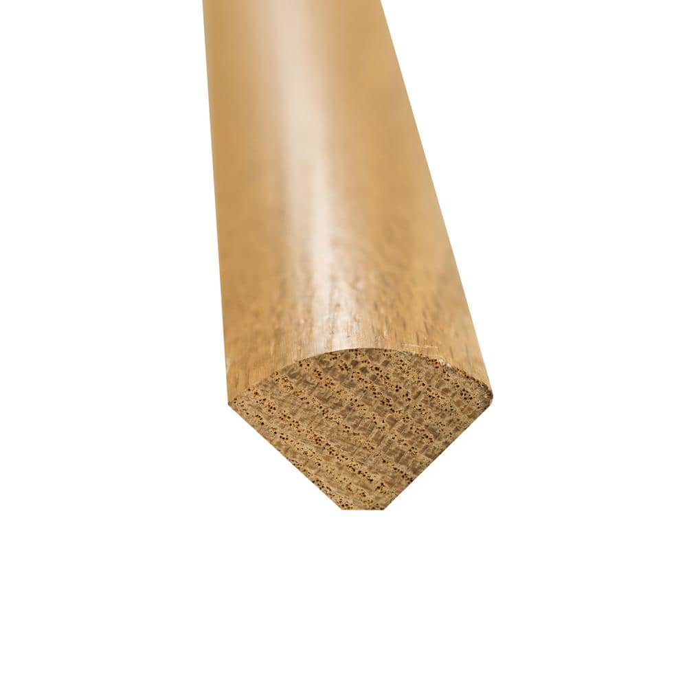 A&A Surfaces Aurora Gold Oak 0.75 in. T x 0.75 in. W x 78 in. L Quarter