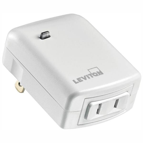 Leviton Decora Z-Wave Controls 300-Watt LED/CFL Compatible Plug-In Dimming Lamp Module, White (2-Pack)