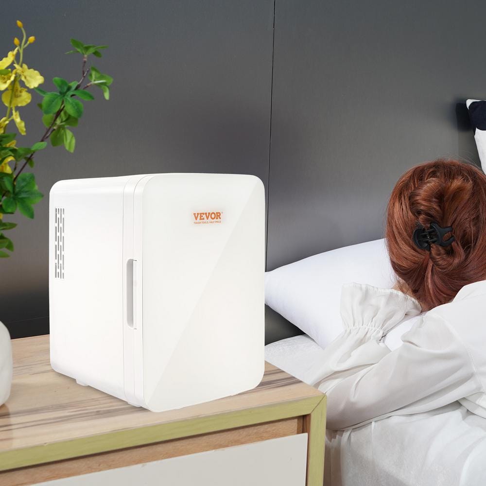 Compact White Smart 10L Mini Fridge with Handles