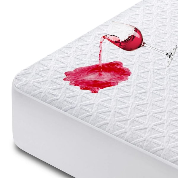 8 in.-21 in. Queen Tencel Fiber and 3D Air Fabric Material with Waterproof, Washable and Cooling Mattress Protector