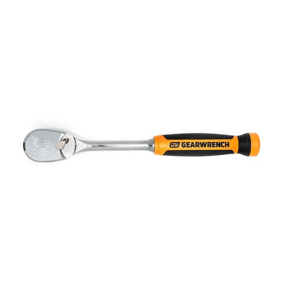 GEARWRENCH 1/2 in. Drive 90-Tooth Dual Material Teardrop Ratchet