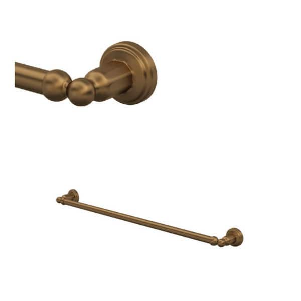 Edwardian 25.5 in. Wall Mounted Towel Bar in English Bronze