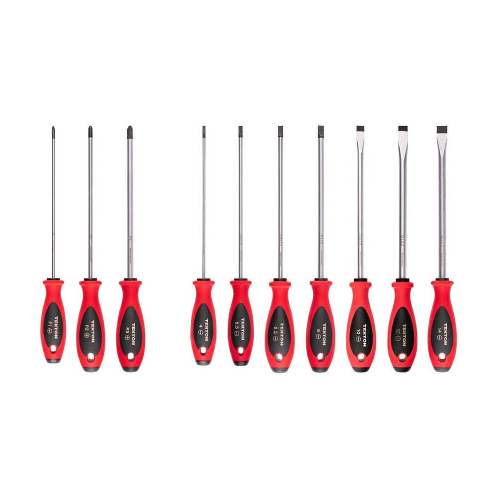Phillips and Slotted Screwdriver Set-8 Inch Shanks, 10-Piece (#1-#3,4-14 mm) price history on PriceWatchPro