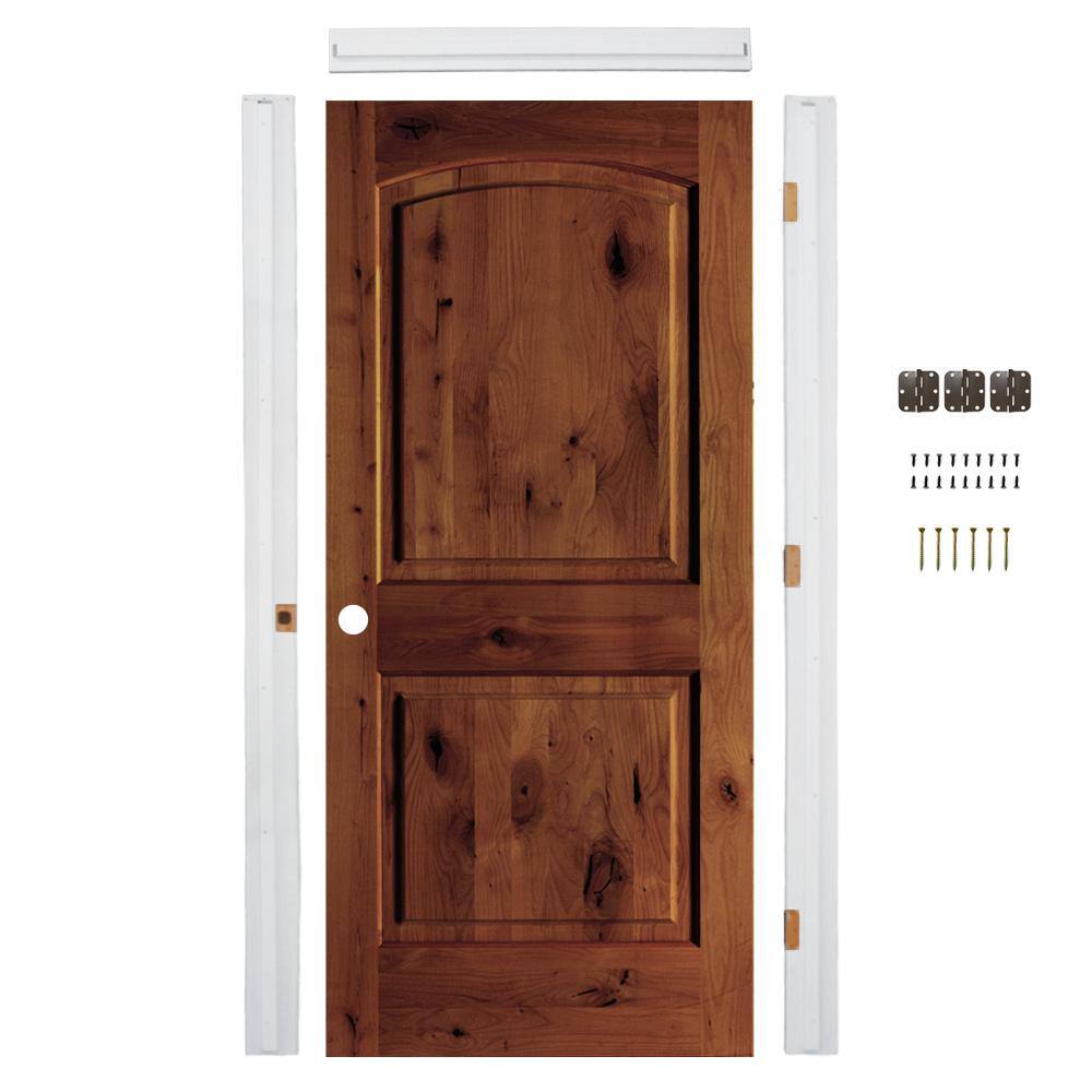 Krosswood Doors ReadytoAssemble 32 in. x 80 in. Alder 2Panel Right