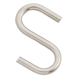Marine Grade Stainless Steel 1/4 X 2 in. S-Hook (2 Pieces)