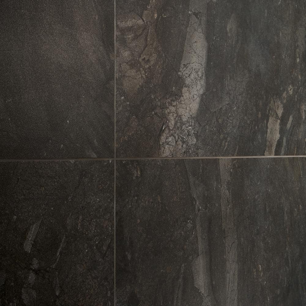 Esperanza Large Charcoal Black Matte Porcelain Tile
