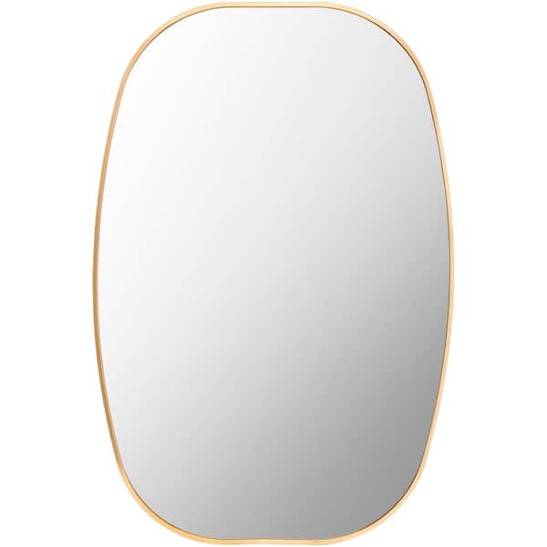 Aranya 23.62 in. W x 35.43 in. H Gold Framed Decorative Mirror