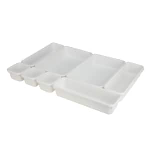 Basicwise Clear Plastic Drawer Organizers, PK 4 QI003394.4