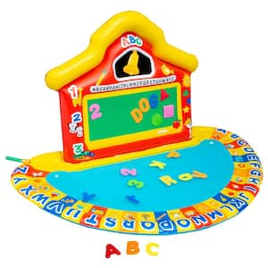School Splash Multi-Color Inflatable Educational Learning Water Play Mat