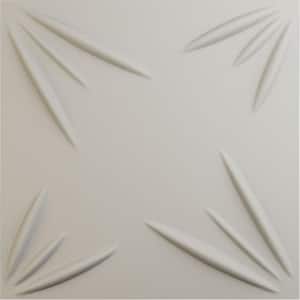 19-5/8"W x 19-5/8"H Inula EnduraWall Decorative 3D Wall Panel, Satin Blossom White (Covers 2.67 Sq.Ft.)