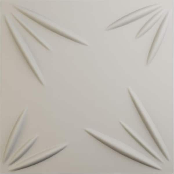 Ekena Millwork 19-5/8"W x 19-5/8"H Inula EnduraWall Decorative 3D Wall Panel, Satin Blossom White (12-Pack for 32.04 Sq.Ft.)