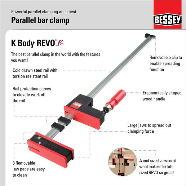Bessey K-Body REVOlution Parallel Bar Clamps