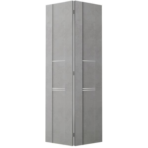 Belldinni Vona 01 3H 48 in. x 79.375 in. Solid Core Composite Wood Light Urban Finished Bifold Door with Hardware