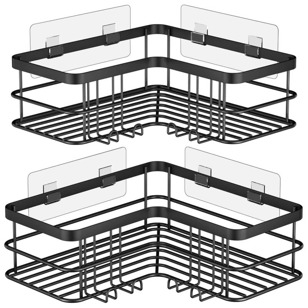 No-drill Corner Shelf Shower Storage Rack – The Deco Corner