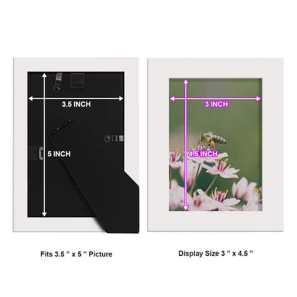  3x5 Picture Frame - Set of 2, 3 1/2 x 5 Small Picture