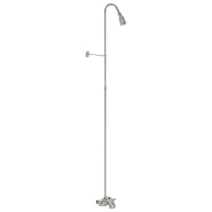 3/8 in. Bathcock Type 61-1/4 in. Add-On Shower Riser with Showerhead in Chrome
