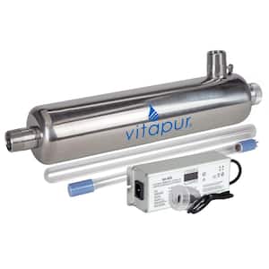 7 GPM Whole Home Ultraviolet Water Disinfection System with Vu Cap in Silver