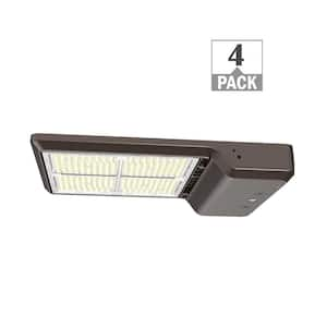 400-Watt Equivalent Bronze Integrated LED Dusk To Dawn Area Light 18000-29000 lm. Adjustable 3000K 4000K 5000K T3 (4PK)